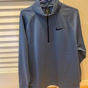 Nike 1/4 zip men’s XL blue sweater